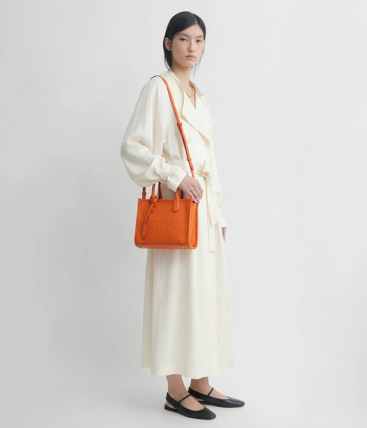 Alima Deluxe Tote M (à base d'orange) - Farmatuur