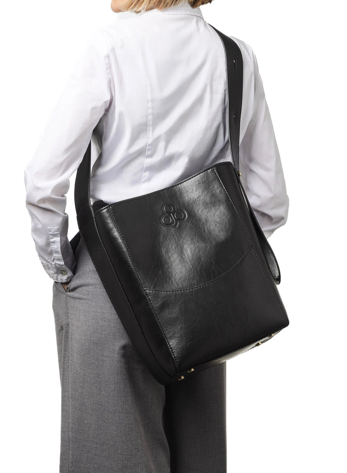 Sac seau Aria noir - olive - Farmatuur