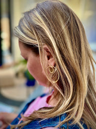 Boucles d'oreilles Infinity dorées - Farmatuur