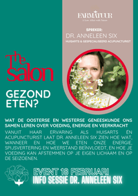 Salon session : manger sainement ? avec le Dr Anneleen Six - 18 févr. - Farmatuur