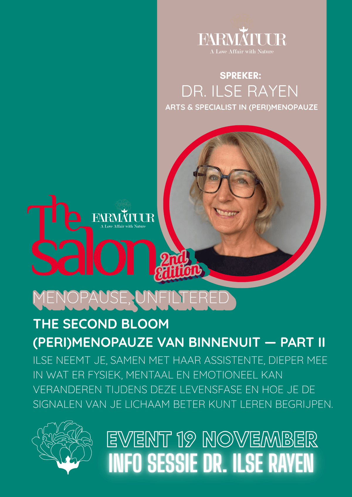 Salon Session : la ménopause sans filtre - 19 nov. - Farmatuur