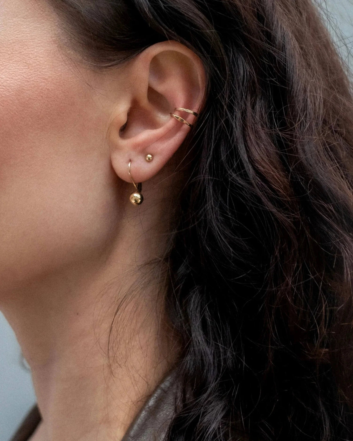 Ear cuff Skinny - or massif - Farmatuur