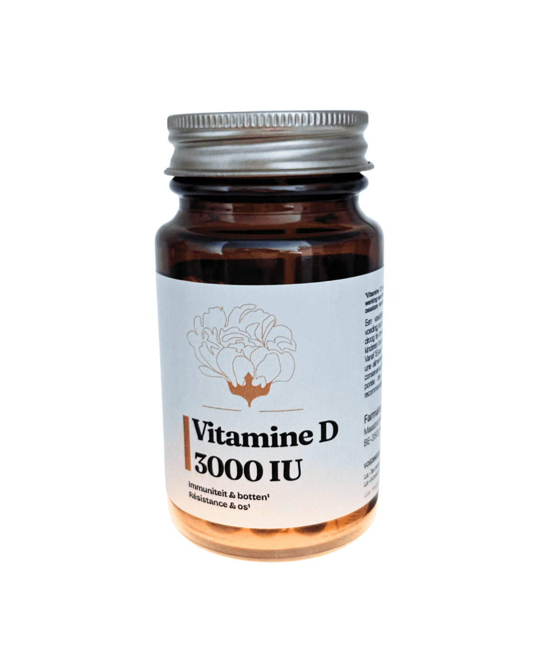 Vitamine D3 3000 UI - immunité, os & muscles - Farmatuur